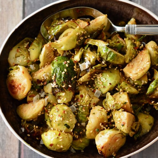 Sweet & Sour Brussels Sprouts