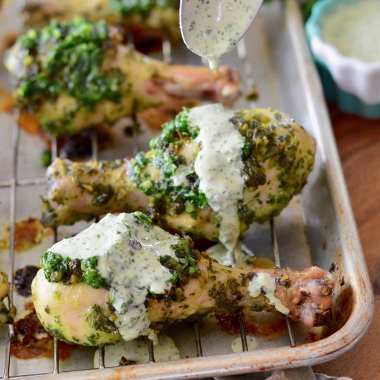 Chimichurri Chicken Wings w/Ranch