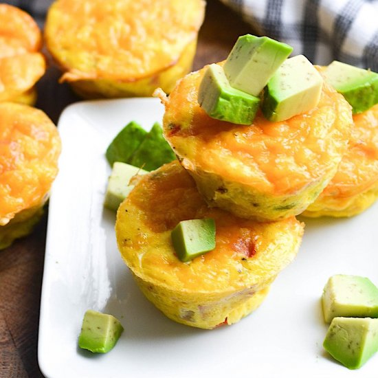 Ham and Cheddar Mini Frittatas