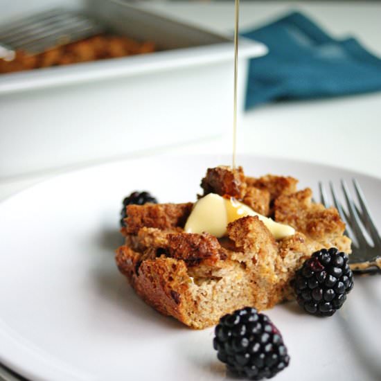 Baked French Toast w Sprouted Bread