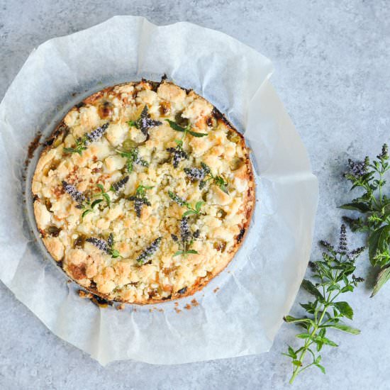 Gooseberry Crumble Cake