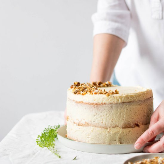 Earl Grey Almond Birthday Cake