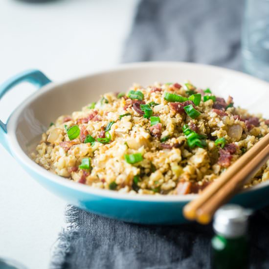 Bacon Cauliflower Fried Rice