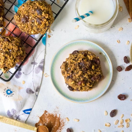 Soft-Baked Oatmeal Raisin Cookies