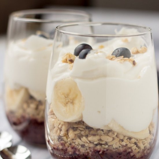 Banana Blueberry Parfait