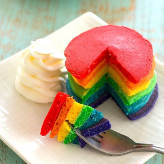 RAINBOW PANCAKES