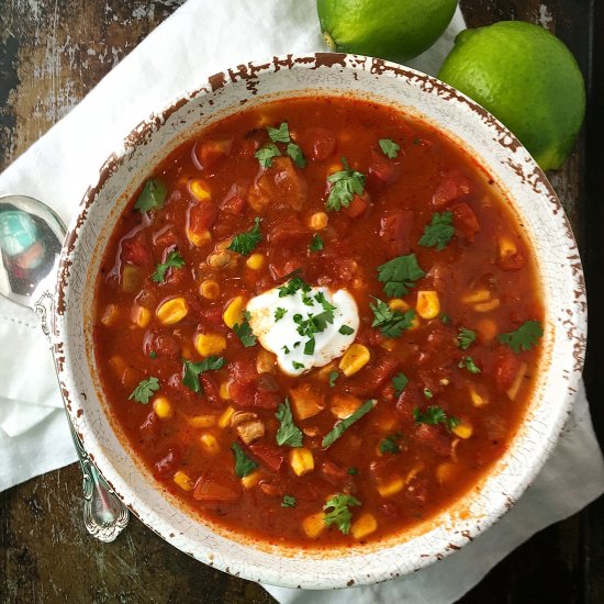 Crockpot Chicken Tortilla Soup