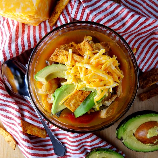 Healthy Chicken Tortilla Soup