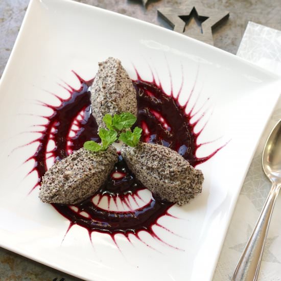 Poppy Seed Mousse & Wild Blueberry