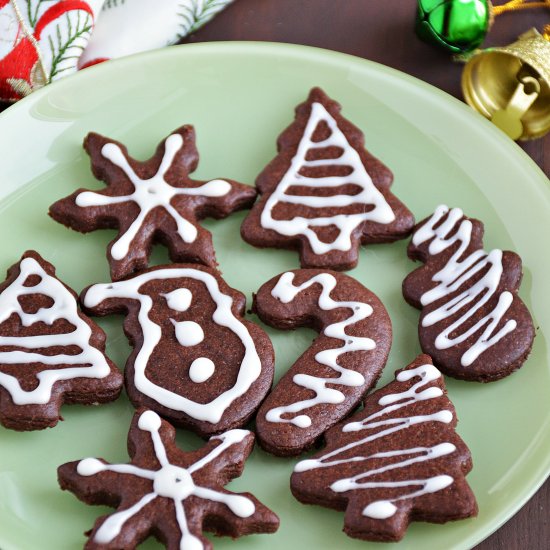 Chocolate sugar cookies