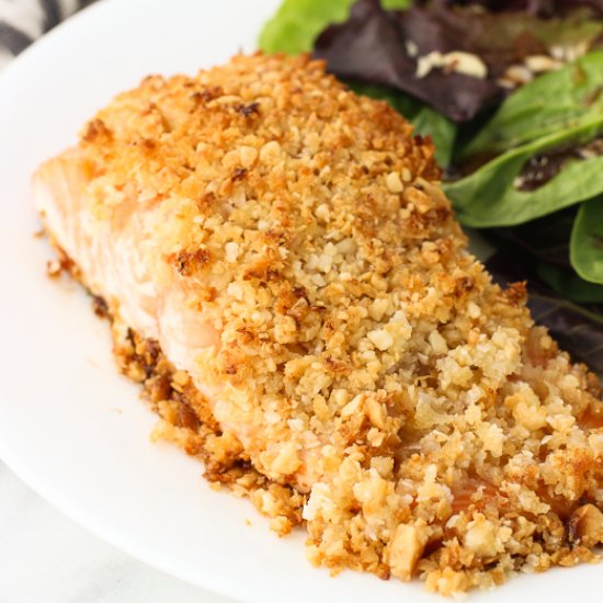 Coconut Macadamia Crusted Salmon