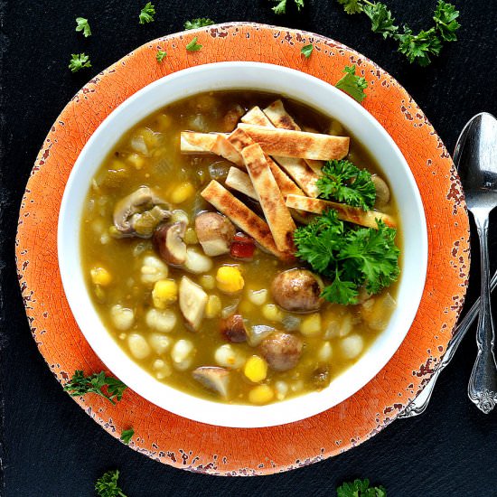 Green Chile Portobello Posole