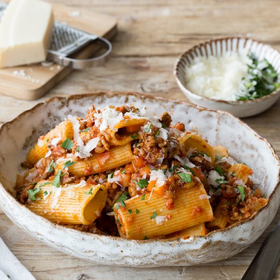 Pork & Veal Rigatoni Bolognese