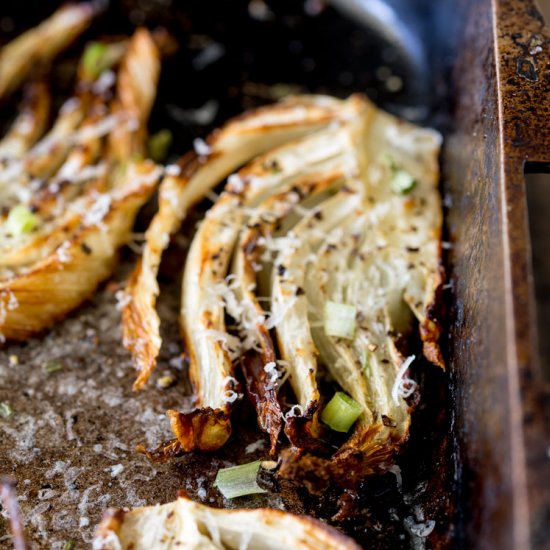 Roast Fennel with Parmesan & Chives