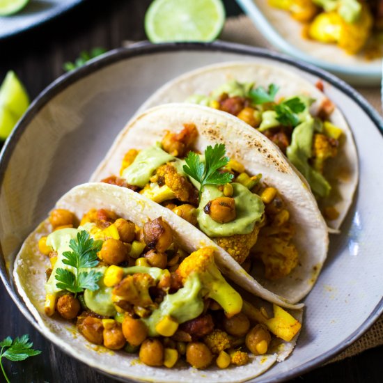 Mexican Street Style Vegan Tacos