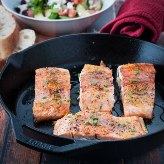 Seared Honey Orange Glazed Salmon