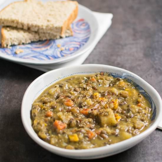 Instant Pot Lentil Vegetable Soup