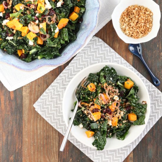 Kale and Roasted Squash Salad