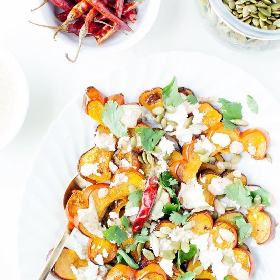 Acorn Squash Salad with Pumpkin Seeds