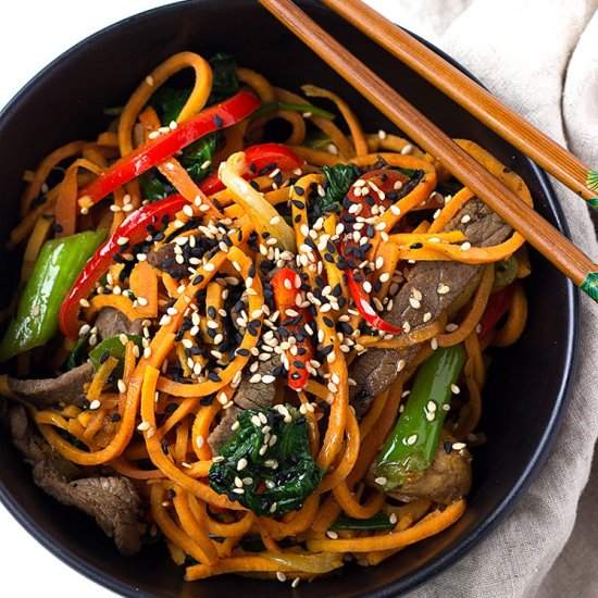 Korean Style Sweet Potato Noodles!