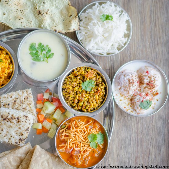 Gujarati (Jain) Thali