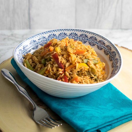 Instant Pot Cajun Vegetable Rice