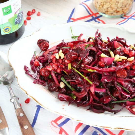 Marinated Red Cabbage Slaw