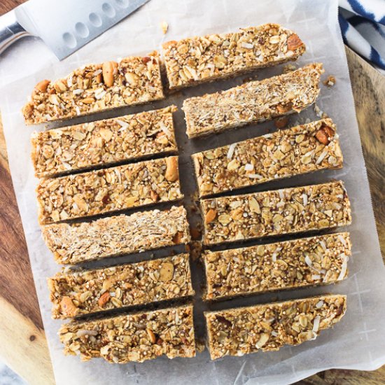 Coconut Quinoa Granola Bars