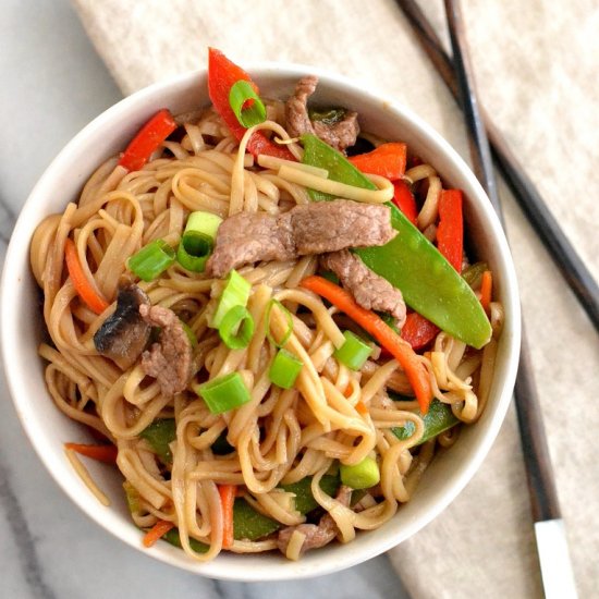 Easy Beef Lo Mein