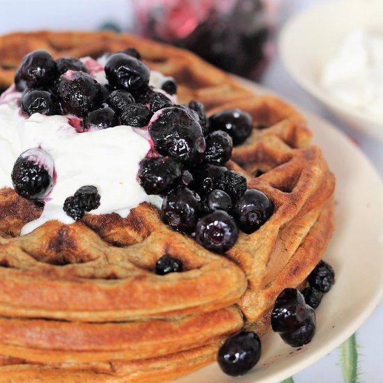 Super Easy 4 Ingredient Waffles