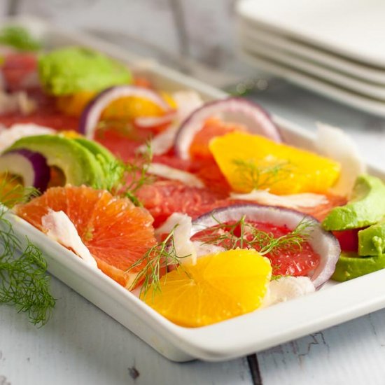 Grapefruit-Orange Avocado Salad