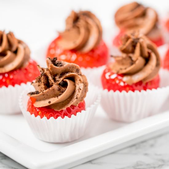 Chocolate Cheesecake Strawberries