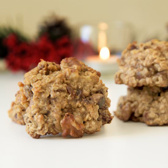 Date Walnut Oatmeal Raisin Cookies