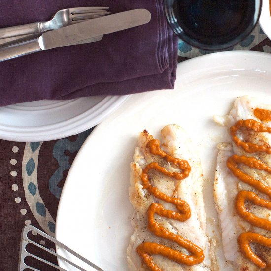 Grouper w/ Romesco Sauce