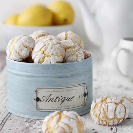 Lemon crinkle cookies