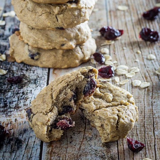 Breakfast Oatmeal Craisin Cookies