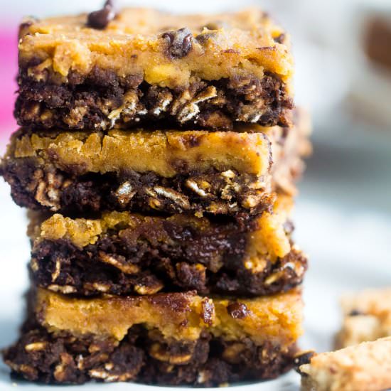 Cookie Dough Oatmeal Breakfast Bars