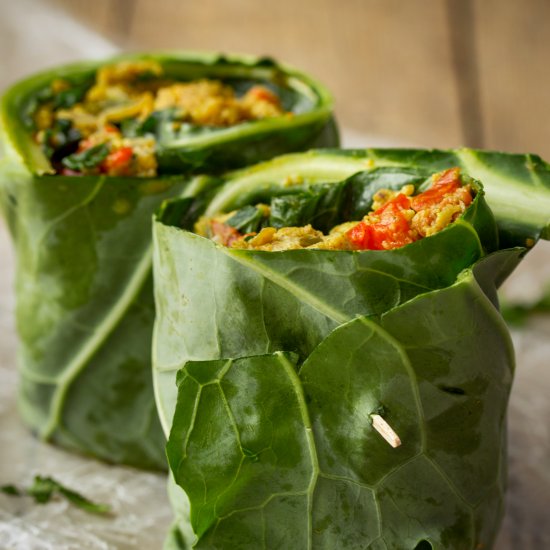 Indian Egg Scramble Wrap