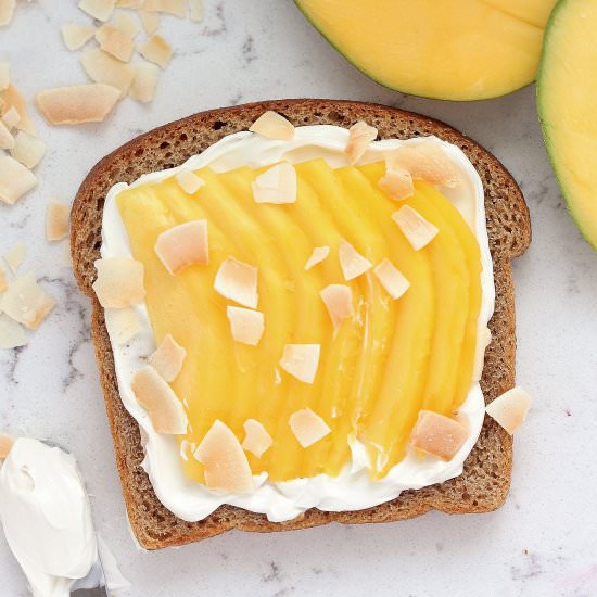 Mango and Toasted Coconut Toast