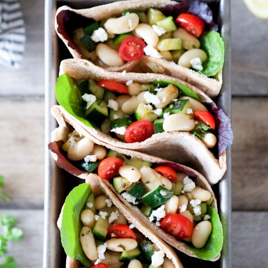 Sauteed Zucchini Pitas