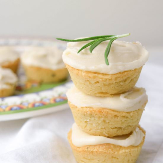 Rosemary Shortbread with Lemon Glaze