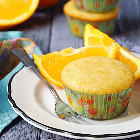 Egg Free Orange Cupcakes