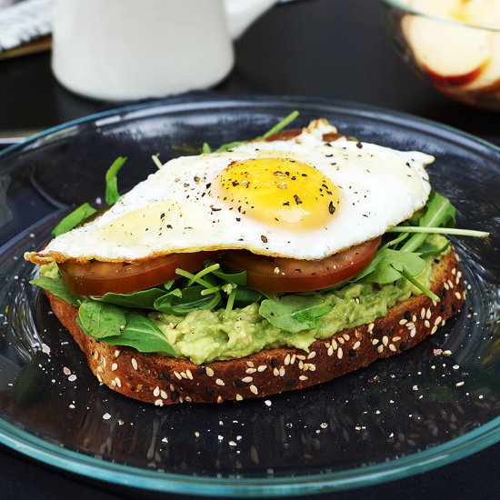 Avocado, Arugula & Egg Toast