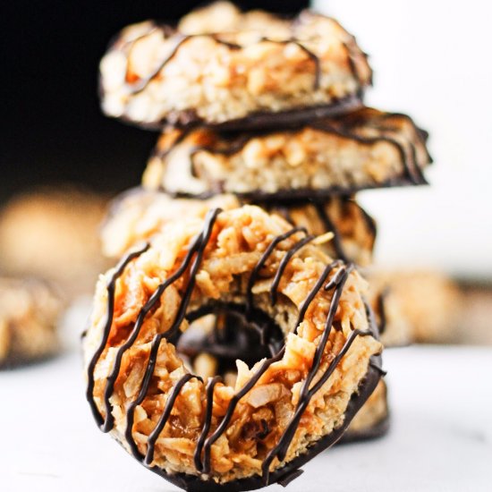 No Bake Vegan Samoas