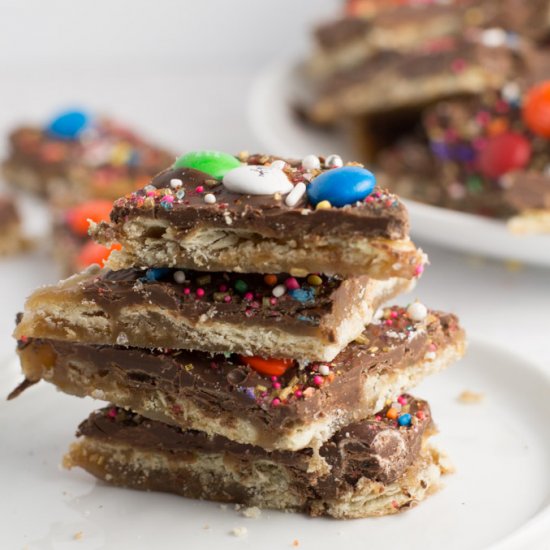 Chocolate Saltine Toffee