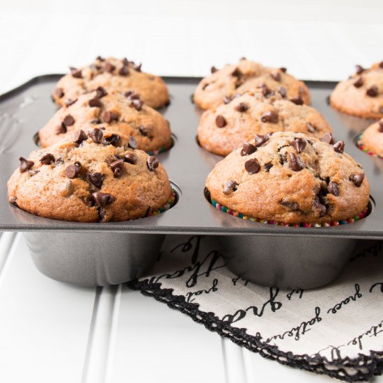 Banana Chocolate Chip Muffins