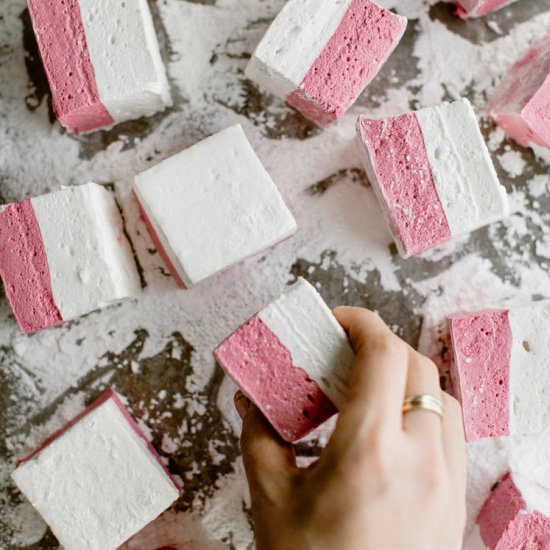 Hibiscus Almond Marshmallows