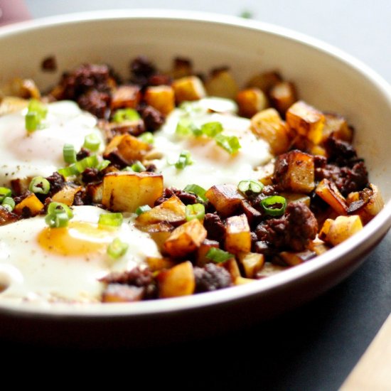 Sweet Potato Chorizo Hash