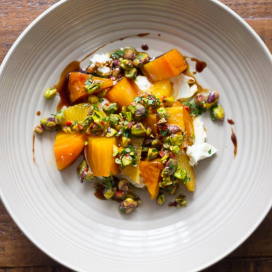 Beets & Goat Cheese With Pistachios