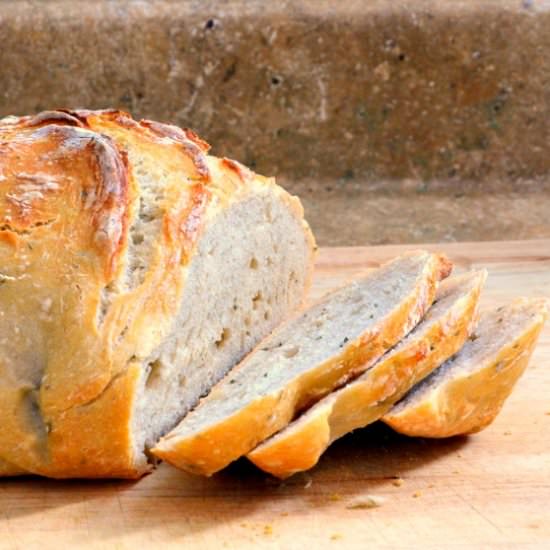 Roasted Garlic & Rosemary Bread